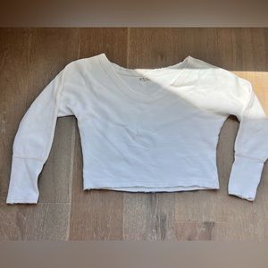 We the free white sweater